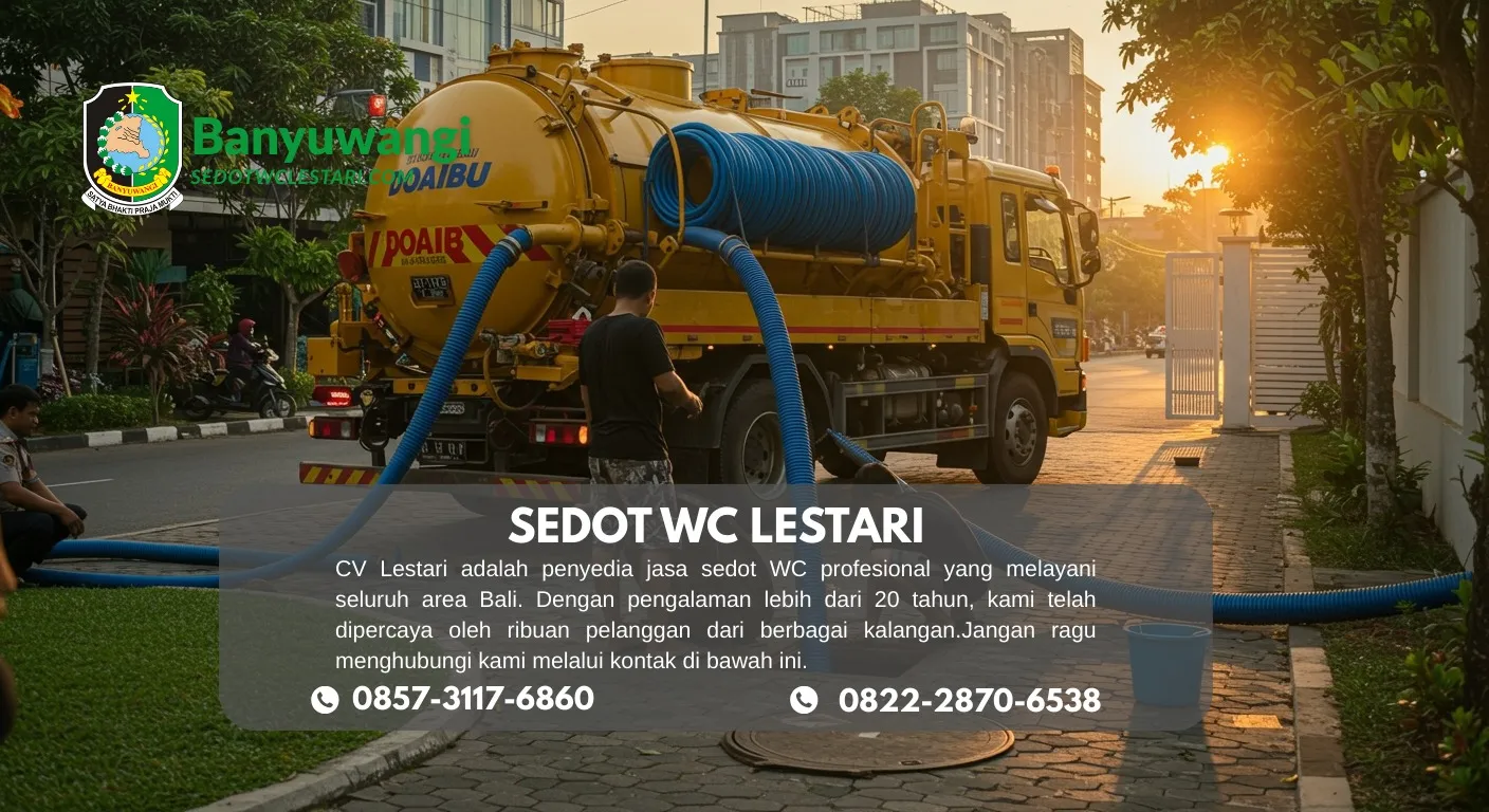 Jasa Sedot WC Srono Solusi Tuntas Masalah Mampet