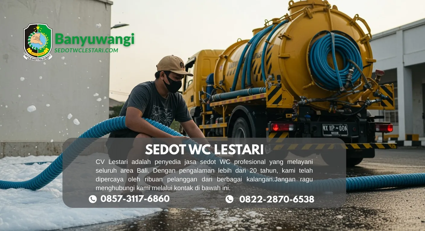 Ahli Sedot WC Tegaldlimo Banyuwangi Terpercaya