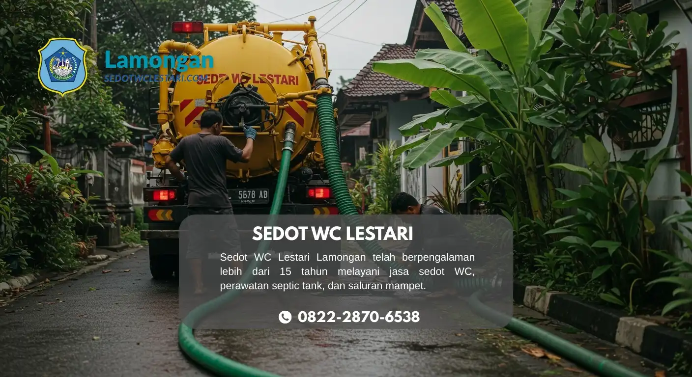 Jasa Sedot WC Bluluk Lamongan: Profesional, Cepat, Bergaransi.