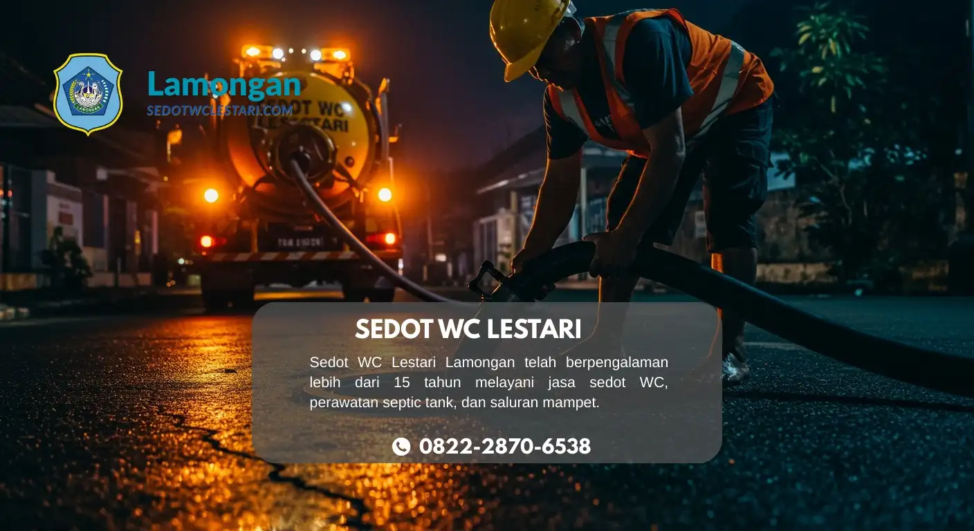Jasa Sedot WC Lamongan: Profesional Jujur Harga Transparan